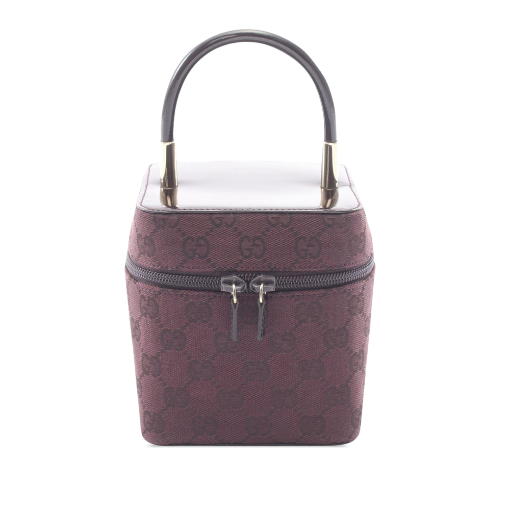 Pre-Loved Gucci Mini GG Canvas Vanity Bag
